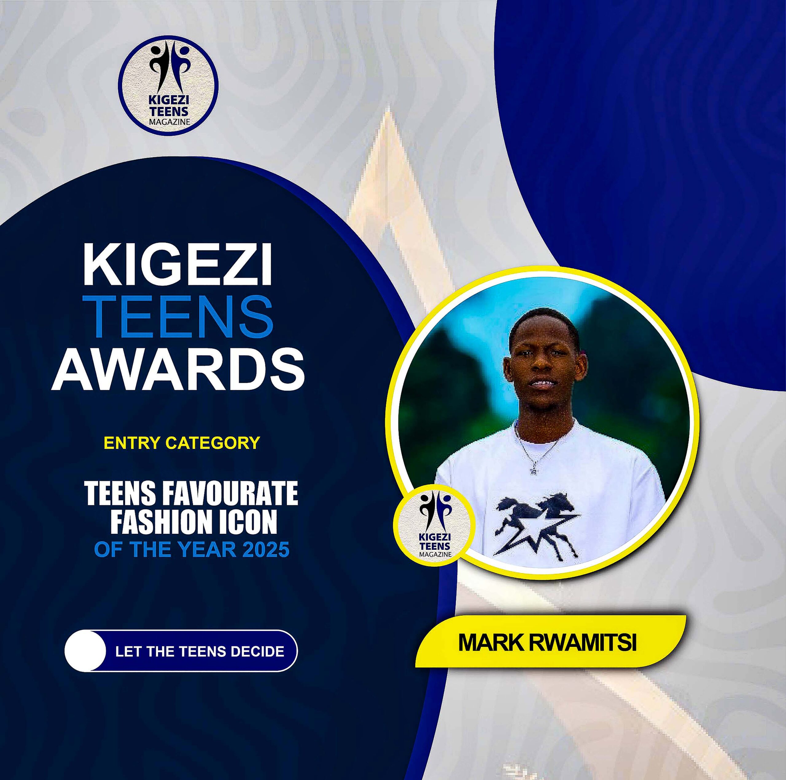 TEENS FAVOURATE FASHION ICON: MARK RWAMITSI 01